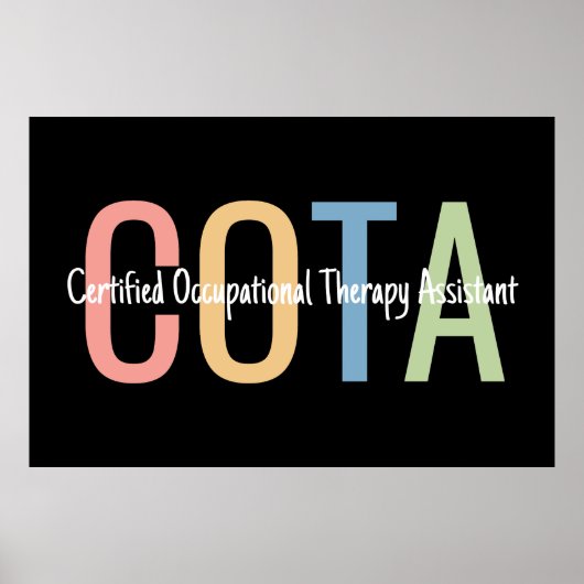 Gecertificeerde assistent voor ergotherapie OTA Poster (Voorkant)