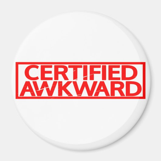 Gecertificeerde Awkward Stamp Magneet (Voorkant)