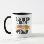 Gecertificeerde Bagel Specialist Grappige Joodse C Mok<br><div class="desc">Chanoeka,  Pascha,  Jiddisch,  Chanoeka,  Joods,  Menora,  Jood,  Gift,  Verjaardag,  Bagel</div>