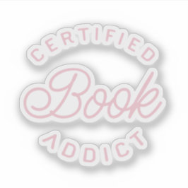 Gecertificeerde boekenverslaafde sticker