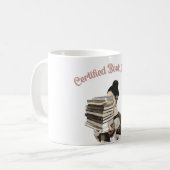 Gecertificeerde Boekverslaafde Koffiemok (Voorkant links)