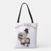 Gecertificeerde Boekverslaafde Tote Bag (Achterkant)