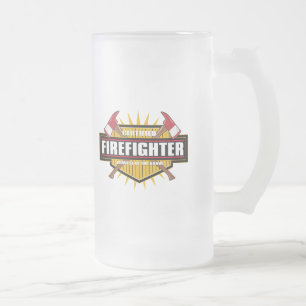 Gecertificeerde brandweerman matglas bierpul