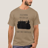 GECERTIFICEERDE BULLDOZER-VINTAGE T-SHIRT (Voorkant)