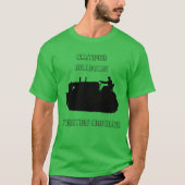 GECERTIFICEERDE BULLDOZER-VINTAGE T-SHIRT (Voorkant)