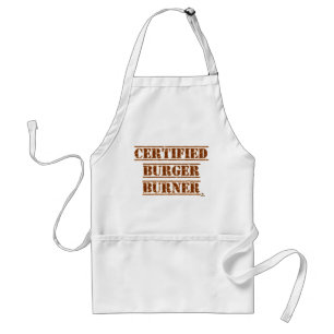 Gecertificeerde Burger Brander Grappige BBQ Slogan Standaard Schort