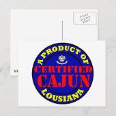 GECERTIFICEERDE CAJUN BRIEFKAART (Voorkant / Achterkant)