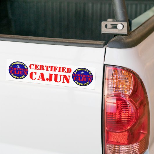 GECERTIFICEERDE CAJUN BUMPERSTICKER (Op Truck)