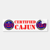 GECERTIFICEERDE CAJUN BUMPERSTICKER (Voorkant)