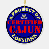 GECERTIFICEERDE CAJUN KERAMISCH ORNAMENT (Voorkant)