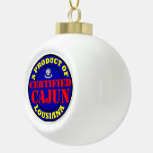 GECERTIFICEERDE CAJUN KERAMISCHE BAL ORNAMENT (Rechts)