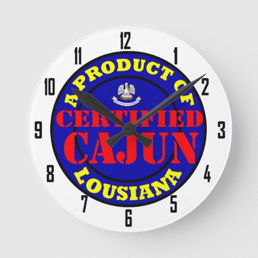 GECERTIFICEERDE CAJUN RONDE KLOK (Voorkant)