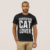 GECERTIFICEERDE CAT LOVER T-shirts (Voorkant volledig)