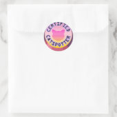 Gecertificeerde Catspotter Ronde Sticker (Tas)