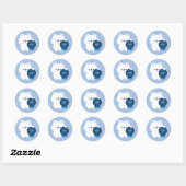 Gecertificeerde Chaos IJsbeer Ronde Sticker (Vel)