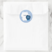Gecertificeerde Chaos IJsbeer Ronde Sticker (Tas)
