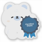 Gecertificeerde Chaos IJsbeer Sticker (Voorkant)