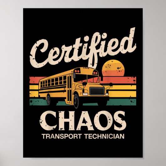 Gecertificeerde Chaos Transport Technician schoolb Poster (Voorkant)