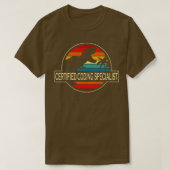 Gecertificeerde coderingsspecialist Dinosaur T-shirt (Design voorkant)