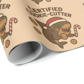 Gecertificeerde Cookie-Cutter Grappige Kersthaai P Cadeaupapier (Rol Hoek)