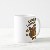Gecertificeerde Cookie-Cutter Grappige Kersthaai P Koffiemok (Voorkant rechts)