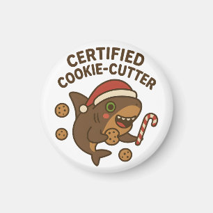 Gecertificeerde Cookie-Cutter Grappige Kersthaai P Magneet