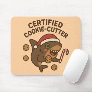 Gecertificeerde Cookie-Cutter Grappige Kersthaai P Muismat