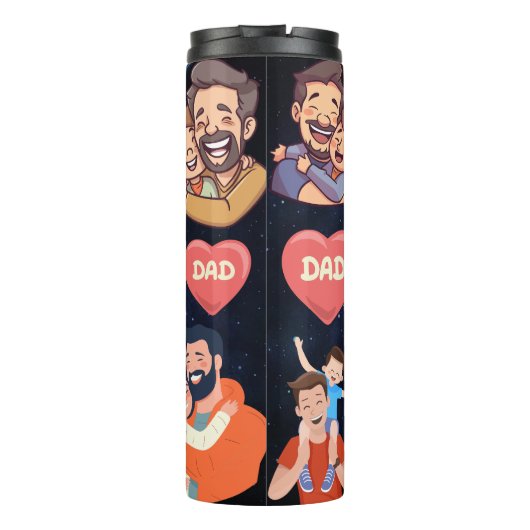 Gecertificeerde Cool Dad Thermosbeker (Achterkant)