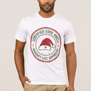 Gecertificeerde Coole Oom – Stoute Lijst Goedgekeu T-shirt