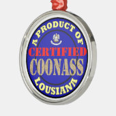 GECERTIFICEERDE COONASS METALEN ORNAMENT (Links)