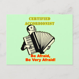 Gecertificeerde cordionist briefkaart