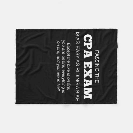 Gecertificeerde CPA-examencode Fleece Deken (Voorkant (Horizontaal))