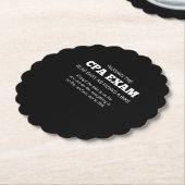 Gecertificeerde CPA-examencode Kartonnen Onderzetters (Gekanteld)