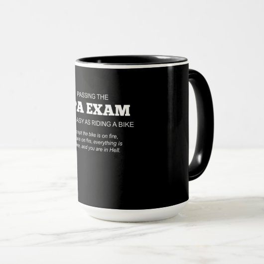 Gecertificeerde CPA-examencode Mok (Voorkant rechts)