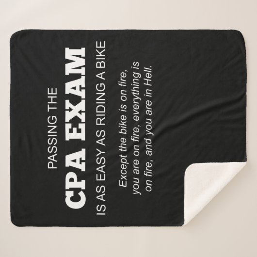 Gecertificeerde CPA-examencode Sherpa Deken (Voorkant (horizontaal))