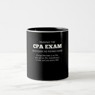 Gecertificeerde CPA-examencode Tweekleurige Koffiemok