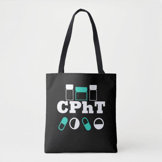 Gecertificeerde CPhT-cadeau voor technicus op farm Tote Bag (Voorkant)