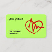 Gecertificeerde CPR-instructeur Aangepaste QR Visitekaartje (Voorkant)
