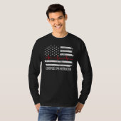 Gecertificeerde Cpr-instructeur Amerikaanse vlag E T-shirt (Voorkant volledig)