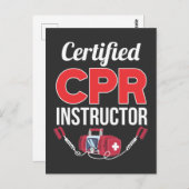 Gecertificeerde CPR-instructeur Funny Medical Work Briefkaart (Voorkant / Achterkant)