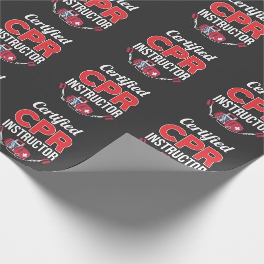 Gecertificeerde CPR-instructeur Funny Medical Work Cadeaupapier (Hoek)