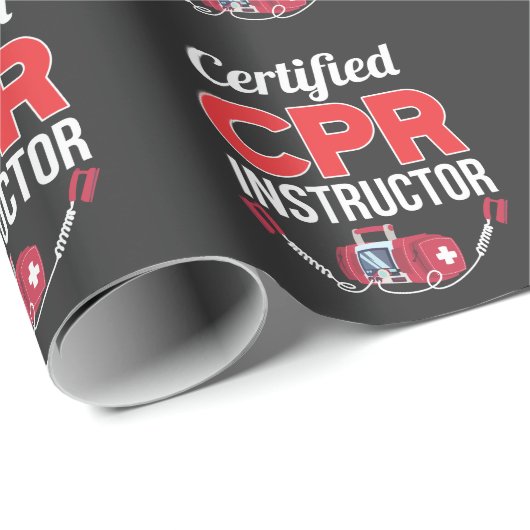 Gecertificeerde CPR-instructeur Funny Medical Work Cadeaupapier (Rol Hoek)