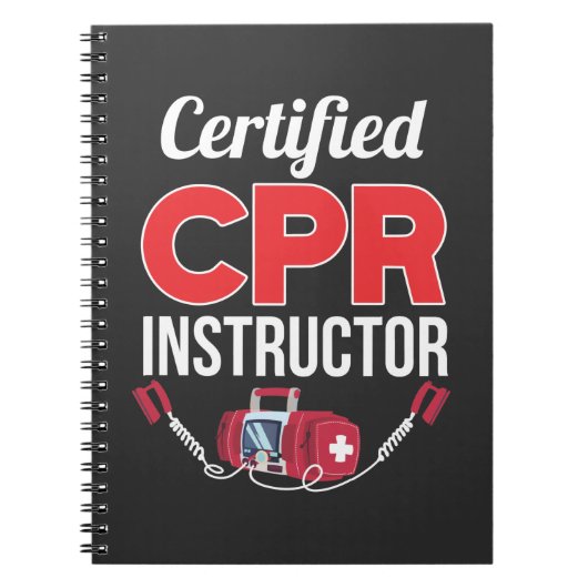 Gecertificeerde CPR-instructeur Funny Medical Work Notitieboek (Voorkant)