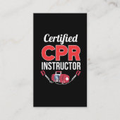 Gecertificeerde CPR-instructeur Funny Medical Work Visitekaartje (Voorkant)