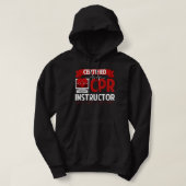 Gecertificeerde CPR-instructeur Opleiding en onder Hoodie (Design voorkant)