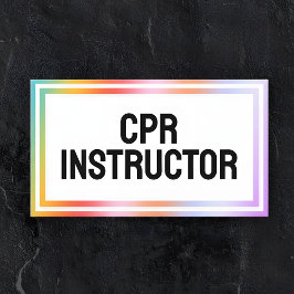 Gecertificeerde CPR-instructeur Visitekaartje