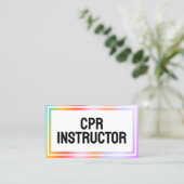 Gecertificeerde CPR-instructeur Visitekaartje (Staand voorkant)