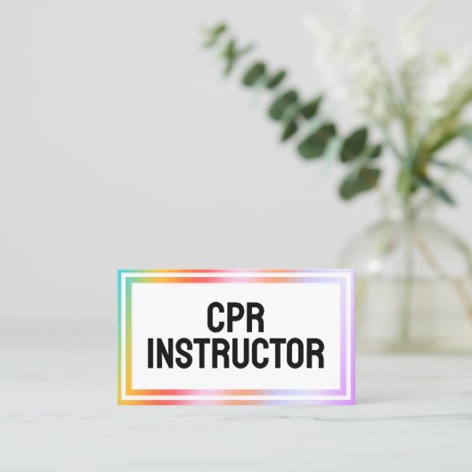 Gecertificeerde CPR-instructeur Visitekaartje (Staand voorkant)