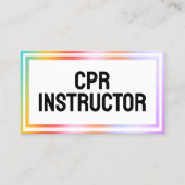 Gecertificeerde CPR-instructeur Visitekaartje (Voorkant)