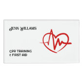 Gecertificeerde CPR Instructor Custom Logo Naambadge (Voorkant)